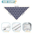 thumbnail image 6 of Dog Bandana 1 Pack,Navy and White Geometric Lattice Pattern Bandanas for Dogs,Cat Bandana,Small/ Large Dog Bandana 2 Size,Dog Bandanas, 6 of 6