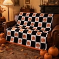 thumbnail image 7 of Celsvanis Halloween Throw Blanket, Checkered Pumpkin Print Soft Warm Flannel Cover, Decorative Holiday Blanket for Sofa, Bed and Indoor Home Use 60", 7 of 7
