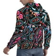 thumbnail image 6 of Goofa Paisley for Men's Hooded Sweatshirt - Lightweight Pullover Hoodie with Kangaroo Pocket, Perfect for Everyday Wear-Medium, 6 of 7