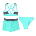thumbnail image 4 of Linjinx Kids Girls Tankini Swimsuit Beach Sports Bikini 3 Pieces Swimwear Surfing Bathing Suit Mint Green 16, 4 of 7