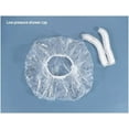 thumbnail image 3 of 10PCS x Elastic Disposable Shower Caps Hat Waterproof Clear Hair UK FOR WOMENS HAIR, SALOON AND SPA SHOPS（15.7inches）, 3 of 5