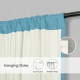 thumbnail image 6 of SUN+BLK Thermal Back Blackout Curtain Panel Pair with Rod Pocket, Turquoise, 42"x84", 6 of 6