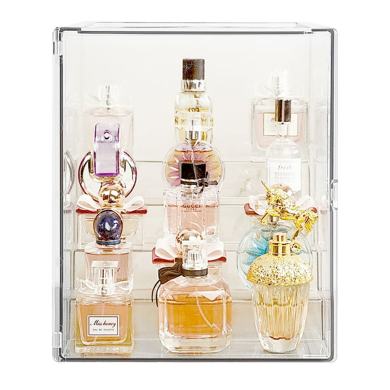 Garmic 5-Tier Clear Acrylic Dustproof Display Case, Luxury Perfume