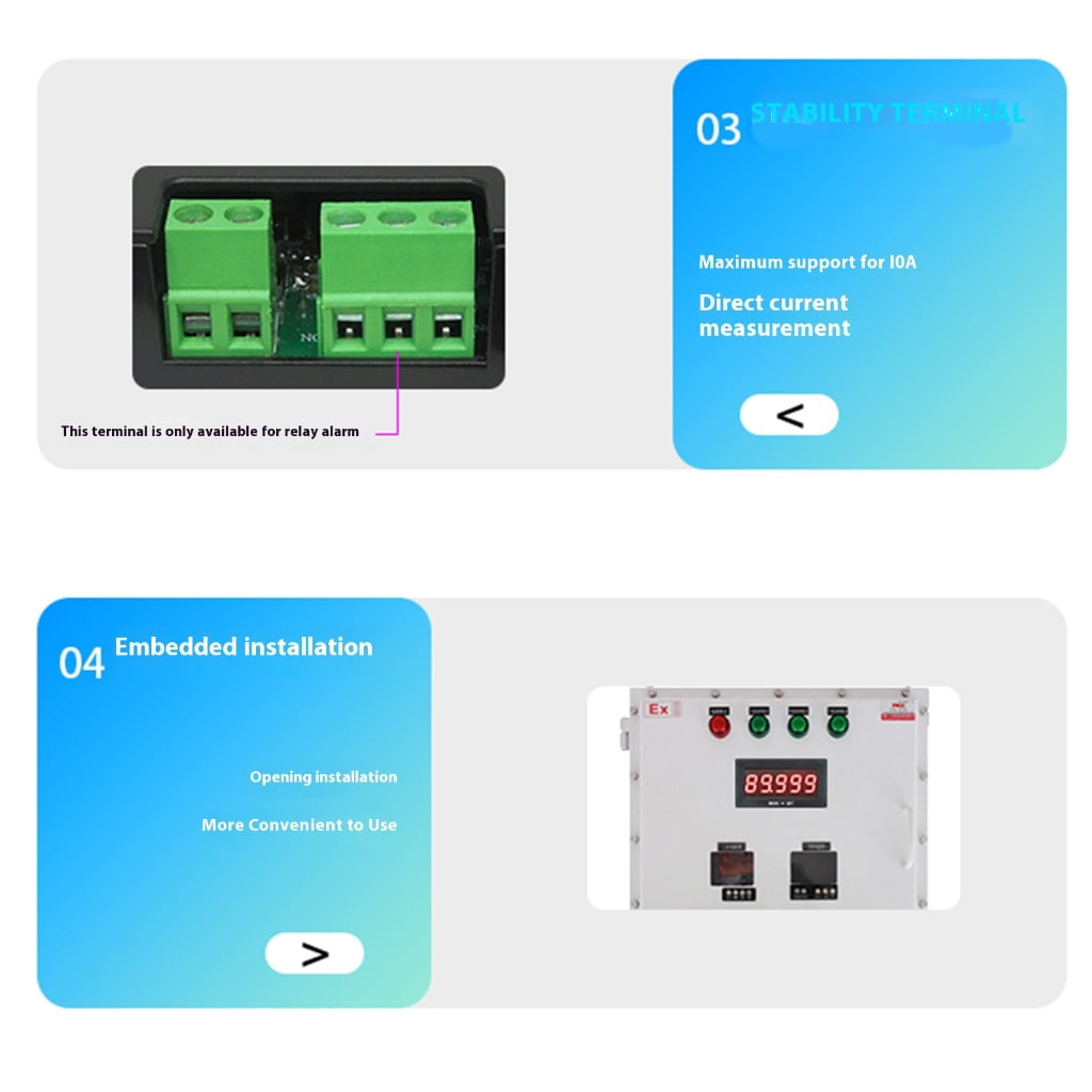 Professional 0.56Inch LED Voltages Meter For Circuits Featuring Seal Housing And Reverse Polarity Testing
