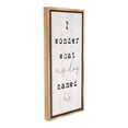 thumbnail image 4 of Stupell Industries Funny Pet Dog Phrase Animals & Insects Painting Brown Floater Framed Canvas Art Print Wall Art, 14 x 31, 4 of 10