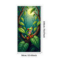 thumbnail image 3 of Vibrant Frog Themed Backdrop Banner Nature Inspired Decorations for Party Photography Props Jungle Themed Events Animal Lovers Gatherings, 3 of 8