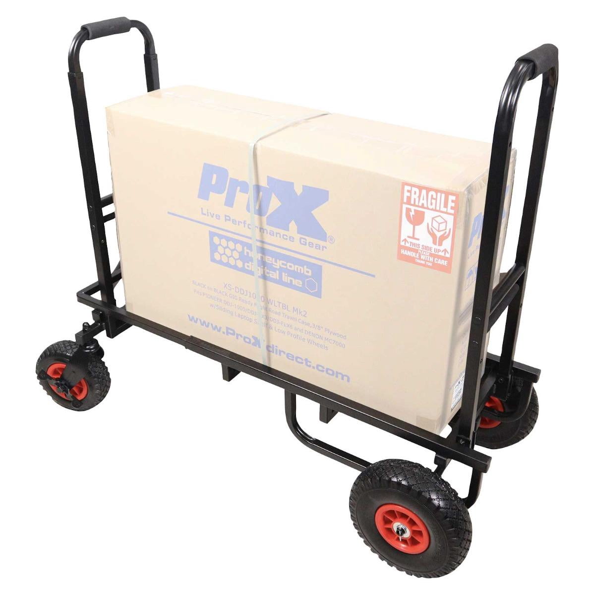 ProX X-ROLLNRUN ROLL & RUN Folding 8-in-1 Multi-Cart Rolling Utility Dolly Height Adjustable Rolling Hand Truck