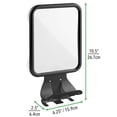 thumbnail image 5 of mDesign Large Modern Metal Suction Shaving Mirror Center for Bathroom - Black, 5 of 6