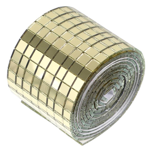 Pegatinas de pared de mosaico dorado, rollo de azulejos autoadhesivos para pared, despegables y pegables, para salpicadero de azulejos decorativos, bricolaje, para cocina y baño