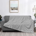 thumbnail image 2 of Yiaed Gray Plaid Print Blanket Throw Blanket Soft Cozy Flannel Blanket for Home Bed Sofa Couch Chair-50"x40", 2 of 6