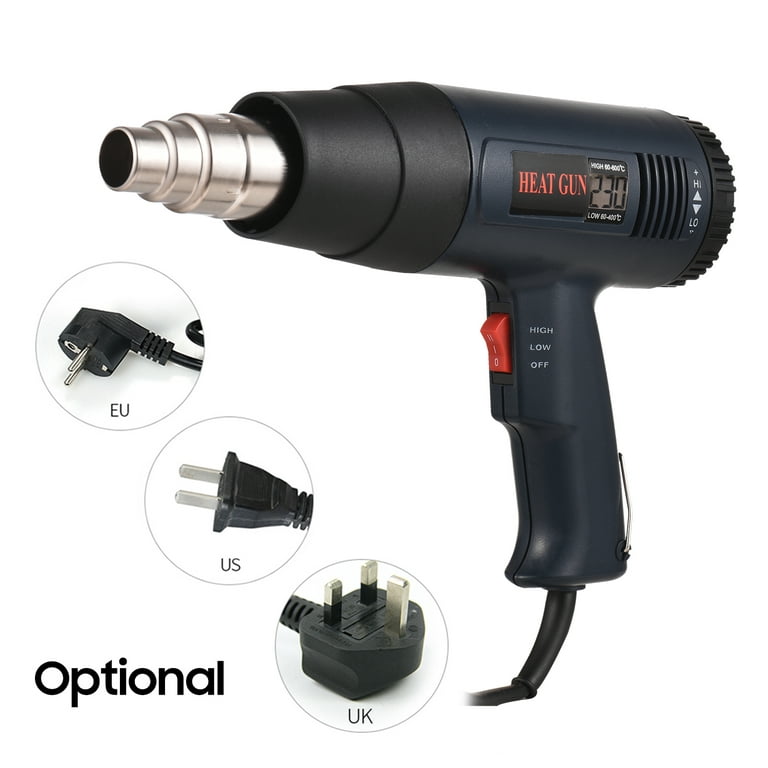 2000W Electric Heat Gun for Makita 18V Battery Cordless Handheld Hot Air  Gun with 3 Nozzles Industrial Home Hair Dryer