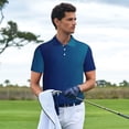 thumbnail image 3 of Logiee teal blue Print Mens Polo Shirts,Mens Golf Polo Shirts,Short Sleeve Casual Polo Shirts for Men,Summer Fashion Beach Shirts-Small, 3 of 6