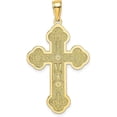 thumbnail image 3 of 14K Yellow Gold Scroll Cross W/Sunburst Center Charm - 30.3mm, 3 of 6