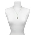 thumbnail image 3 of Delight Jewelry Silvertone Pebble Border Initial - V Silver tone Elegant Infinity Lariat Necklace, 3 of 4