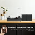 External Speakers For Record Player RetroAudio Vinyl Record Player Bluetooth Turntable with External