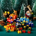 thumbnail image 2 of 25 Pcs Mini Boxes Ornaments, Resin Christmas Packages Figurine Set Christmas Tree Small Gift Boxes Assorted Colors Miniature Christmas Ornaments Mini Presents for Crafts, 2 of 9