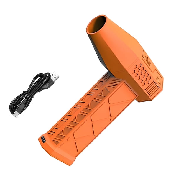 Wweixi ABS Mini Tur/bo Je/t Fan 130000RPM Air Duster 130000RPM Electric Air Duster Fan 130000RPM Portable Orange