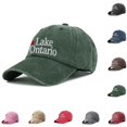thumbnail image 4 of Lake Ontario Baseball Hat Unisex Adjustable Dad Cap Classic Embroidered Lettering Cotton Sun Hat Great Lakes Casual Outdoor Headwear, 4 of 6