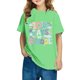 thumbnail image 1 of Fiudx Camiseta para Niños, Suave Mezcla de Poliéster, Cuello Redondo Moderno, Manga Corta Cómoda, Uso Diario Informal, Moda para Niños y Niñas, Lavado a Mano., 1 of 6