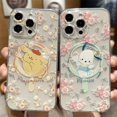 thumbnail image 5 of Sanrio-funda de conejo My Melody para iPhone, carcasa magnética suave y transparente, Magsafe, 11, 12, 13, 14, 15 Pro Max, Mini, X, XS, XR, 8, 7 Plus, SE, 2020, 5 of 5