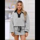 thumbnail image 4 of Conjunto de Dos Piezas A Rayas para Mujer, Sudadera Informal con Falda y Larga, Conjunto de Estar por Casa A Juego. Negro M, 4 of 9