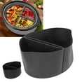 thumbnail image 3 of Silicone Slow Cooker Liner, Reusable Leakproof 2 in 1 Slow Cooker Divider Liner Slow Cooking Liner Fit for Crockpot 6QT Cooker Kitchen Accessories[Black], 3 of 9