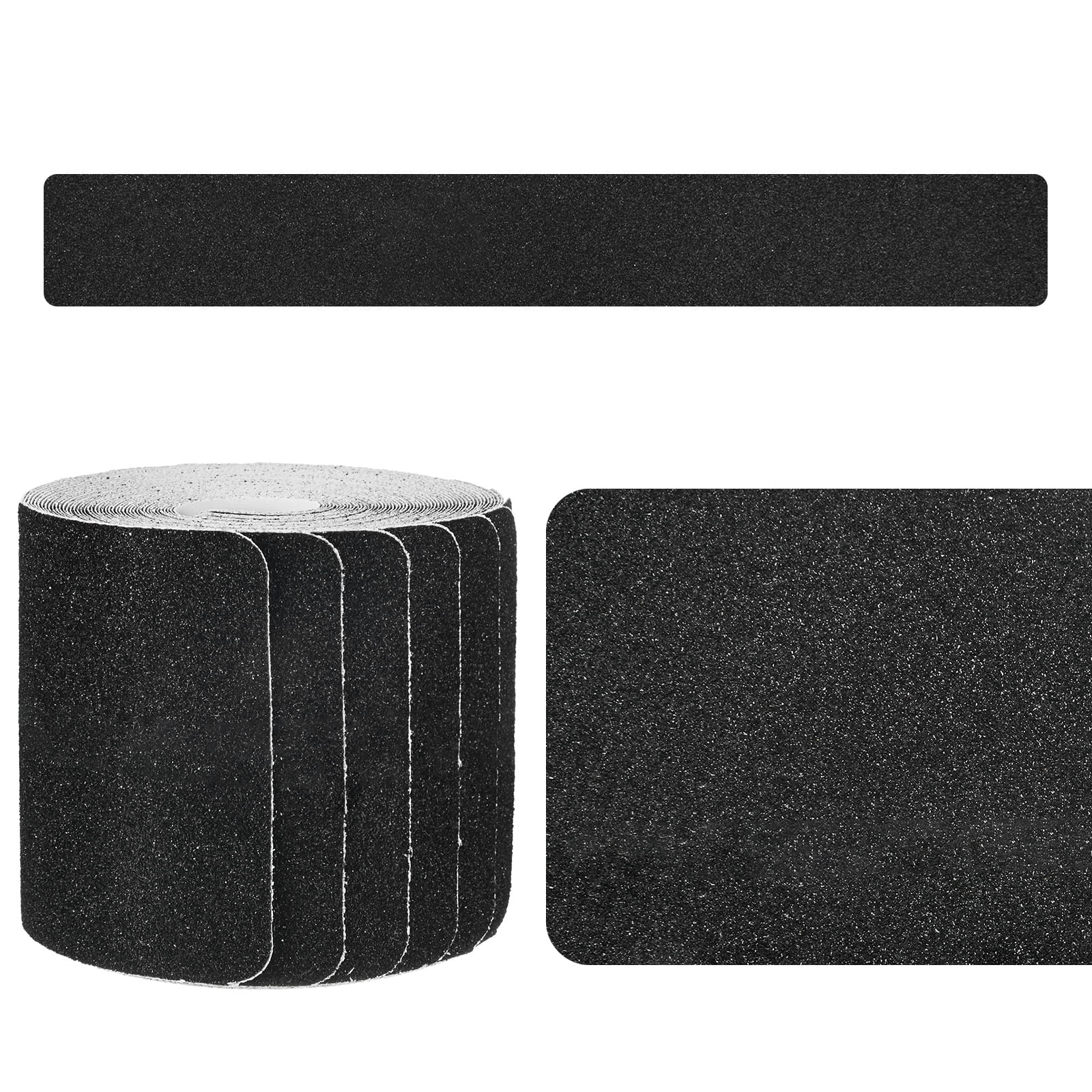 Uxcell 15-Pack Anti Slip Traction Tape 30 Inch X 4 Inch Best Grip Tape Grit Outdoor Non-Skid Tape for Stairs Step Black