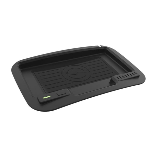 Cargador inalámbrico,Cargador inalámbrico de repuesto compatible para coche,Cargador de automóvil de goma antideslizante negro resistente,Dispositivo de carga Fácil instalación