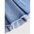 thumbnail image 6 of QTBIUQ Girls Denim Skirt High Elastic Waist Skort Utility A-Line Summer Jeans Skirt, 6 of 6