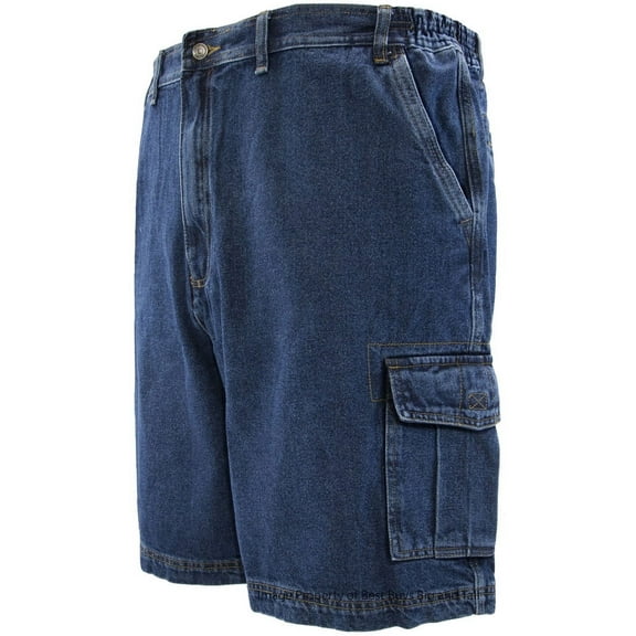 ROCXL Big Men’s Denim Cargo Shorts Expandable Waist Sizes 42 – 68