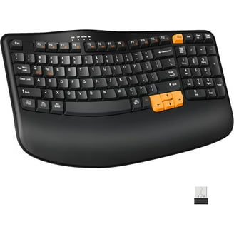 Logitech K350 Full Size Wireless Keyboard, Black with Windows
