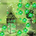 thumbnail image 6 of St. Patrick's Green LED Light Sets Decorative Lights with 10 Clover Bulbs Battery Operated for St Patricks Day Indoor Outdoor Home Garden Party Decor 3ft Strands &CUSTOM Storage Carrier, 6 of 7