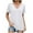 #White, variant on Otvok Womens Solid Color Tops V-Neck Short Sleeved T-Shirt for Summer