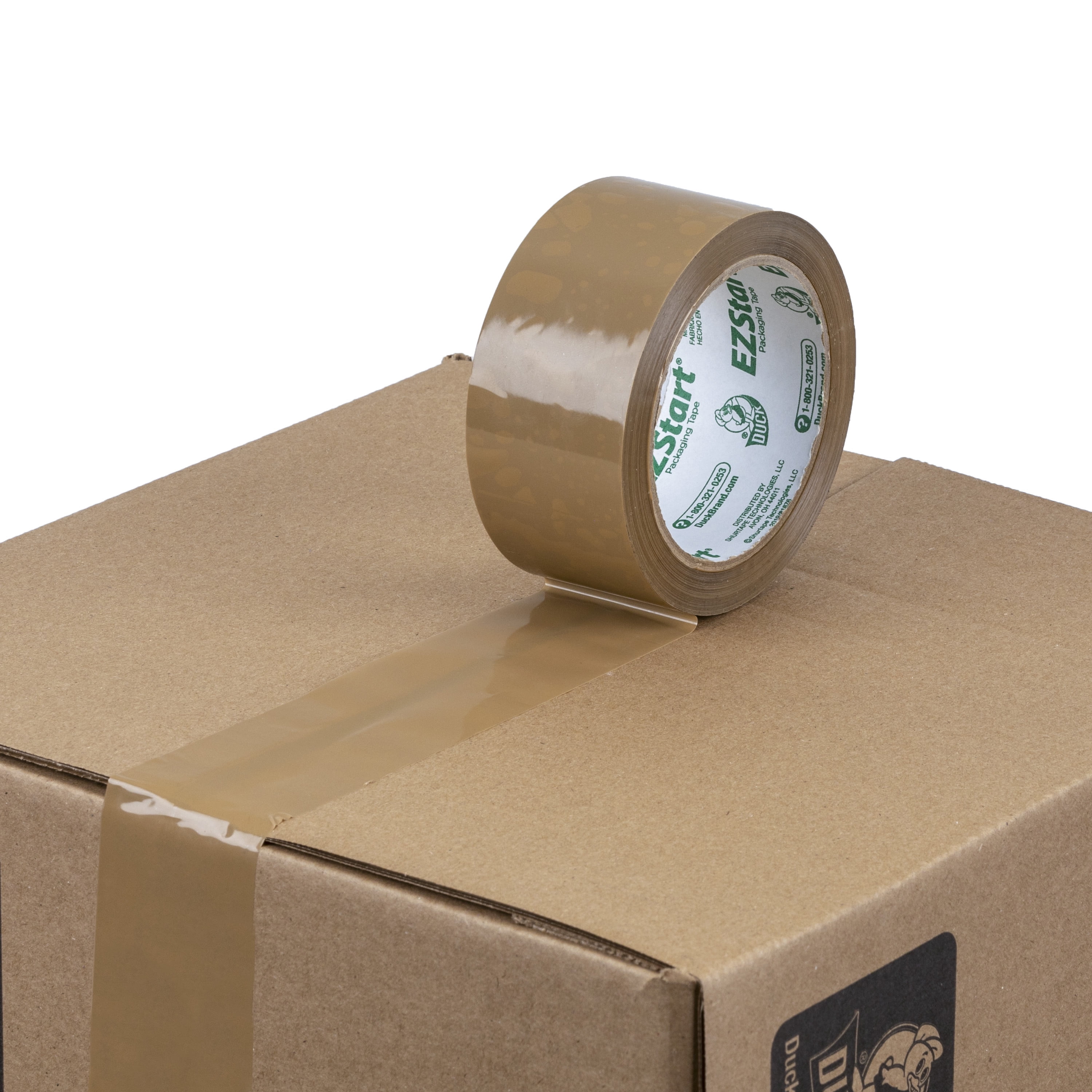 Duck EZ Start Packaging Tape, 1.88 in. x 55 yd., Tan Duck EZ Start Packaging Tape, 1.88 in. x 55 yd., Tan