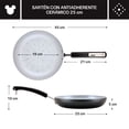 thumbnail image 3 of Sartén 24cm Farberware Disney Monochrome. Aluminio. Antiadherente cerámico. Gris, 3 of 4