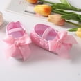 thumbnail image 6 of Baby Girls Princess Shoes and Headband Set Newborn Cute Bowknot Soft Sole Crib Shoes, 6 of 6