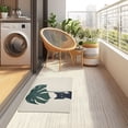 thumbnail image 4 of Yayeee Doormat for Indoor Entrance 32" x 20" Non Slippery Floor Rug, Black Cat Plants, 4 of 8