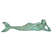 Dreamy The Lying Mermaid Large Sculpture Shipwreck Finish