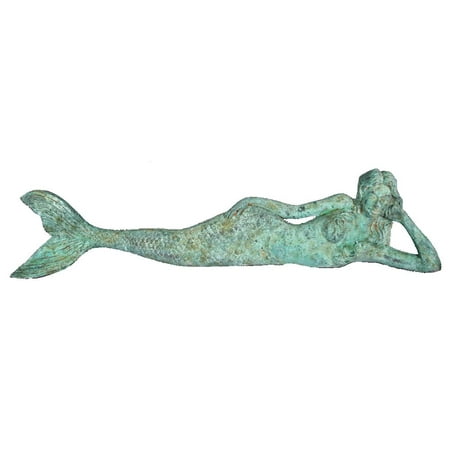 Dreamy The Lying Mermaid Large Sculpture Shipwreck Finish