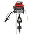 thumbnail image 4 of Anqidi 4-Stroke 7.5HP Outboard Motor Boat Engine 200CC 3.5KW 3600Rpm Heavy Duty Fishing Boat Engine CDI Air Cooling System, 4 of 12