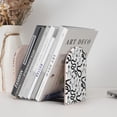 thumbnail image 6 of Lsque Hand Drawn Snake Printed Wood Bookends,Non-Skid Bookend for Shelves,Heavy Duty Support Bookends,Non-Slip Foam Pads for Office, Home, and Library,1 Pair, 6 of 8