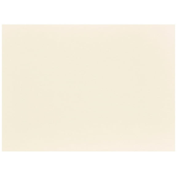 JAM Paper Flat Note Cards, 5 1/8 x 7, Ivory, 100/Pack