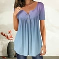 thumbnail image 2 of Birdeem Mode Femmes Été T-Shirt Imprimé Ample Col Rond Manches Courtes Blouse Décontractée, 2 of 6