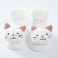thumbnail image 6 of Newborn Baby Girl Boy Socks Cotton Socks Infant Cartoon Animals Socks Anti-slip Middle Tube 3D Floor Socks, 0-1Y, 4 Pairs, 6 of 8