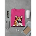 thumbnail image 3 of Corgi Peeking Out T-Shirt Men -Image by Shutterstock, Male XX-Large, 3 of 4