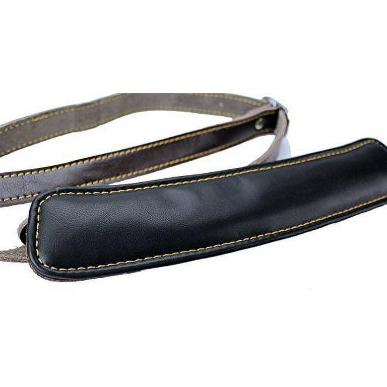 Walker & Williams Vintage Slash Strap Premium Dark Brown Leather Extra Long  Up To 61 