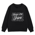 thumbnail image 4 of MIASHUI Chandail en Molleton pour Filles Hauts Enfants Col Rond Manches Longues Pulls Graphiques, Noir, 5-6 Ans, 4 of 4