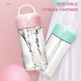 thumbnail image 4 of Transemion Electric Shake Bottle Leak-proof IPX5 Waterproof 380ML Blending Stirring Cup Shaker Button Control Drink Mixer Green, 4 of 6