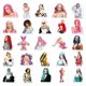 thumbnail image 3 of 50 pcs Doja Cat Rapper Singer Stickers TikTok Personality Decals Graffiti Phone Stickers, 3 of 5