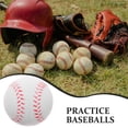 thumbnail image 4 of 4 Pcs Pratique de Softball pour Enfants Entraînement de Sécurité Usage Intérieur et Extérieur Rond Blanc Mousse PU, 4 of 8